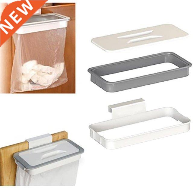 2pcs Over Door Cabinet Garbage Holder Alloy Hanging Trash Ra