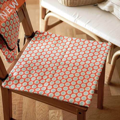 Japanese-Style Cotton Fabric Cushion Four Seasons Bench