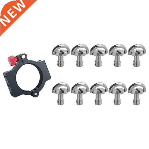 10 Pcs D-Ring 1/4Inch Mounting Mount Screw Thread & 1 Pcs 1/