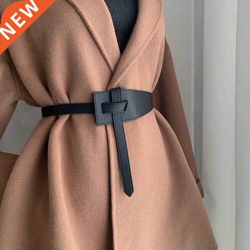 Designer belts for women high quality knot soft pu leather l