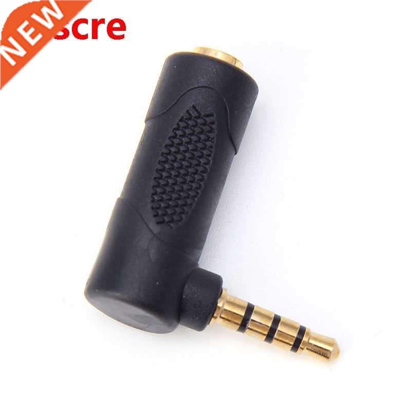 1PC 3.5mm Jack Right Angle Male To Female Audio Stereo Headp