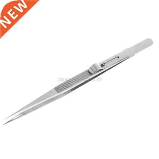 Jewelry Tweezers Concave Groove Diamond Stainless Steel Twee