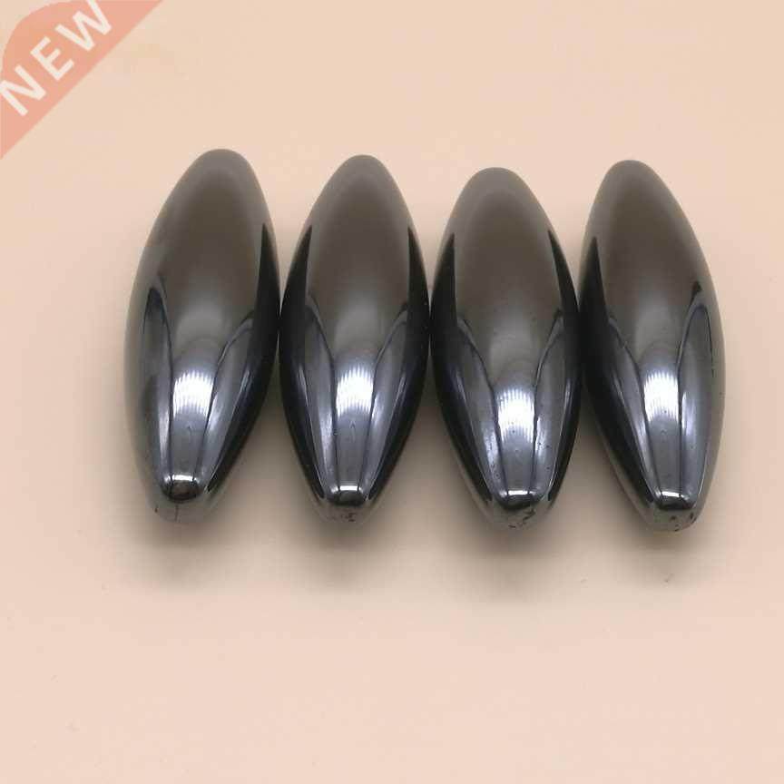 4/6/8/10pcs 60x18mm Black Polished Oval Ferrite Children&amp