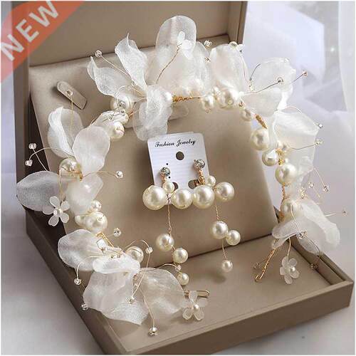 wedding Bride Headdress Hair Bands Immortal Beaded Flower Gi