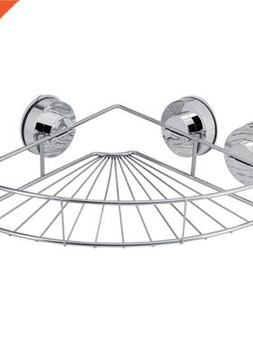 Triangle Shower Corner Shower Shelf Storage with Vacuum Suct