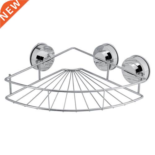 Triangle Shower Corner Shower Shelf Storage with Vacuum Suct