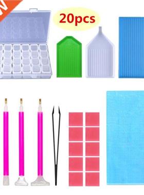 20pcs/set Diamond Painting Tools Set Rhinestone Picture Stor