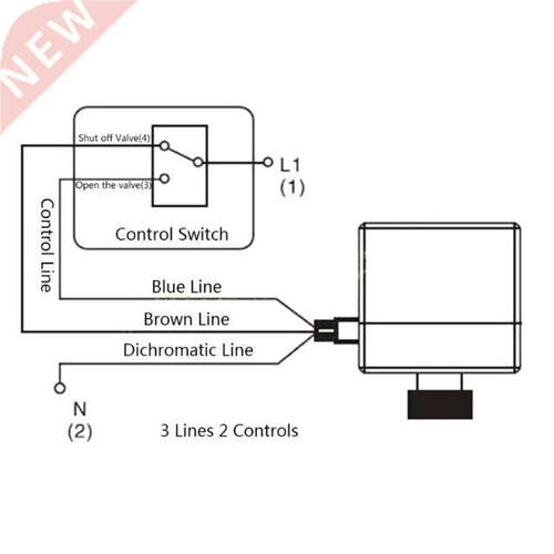 way motorized ball valve electric Three line two way contr