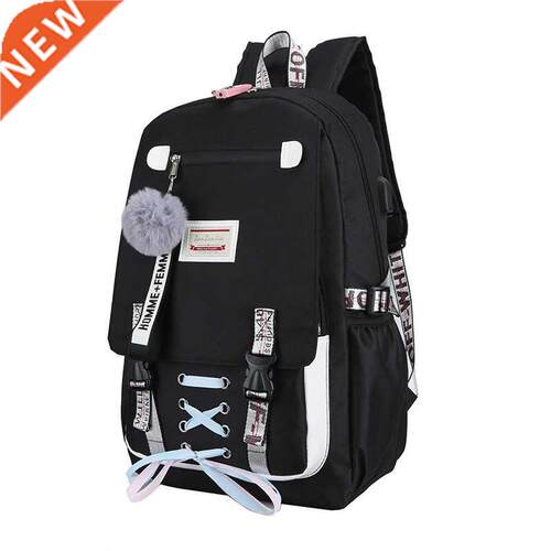 Large School Backpacks for Teenage Girls Usb with Lock Anti