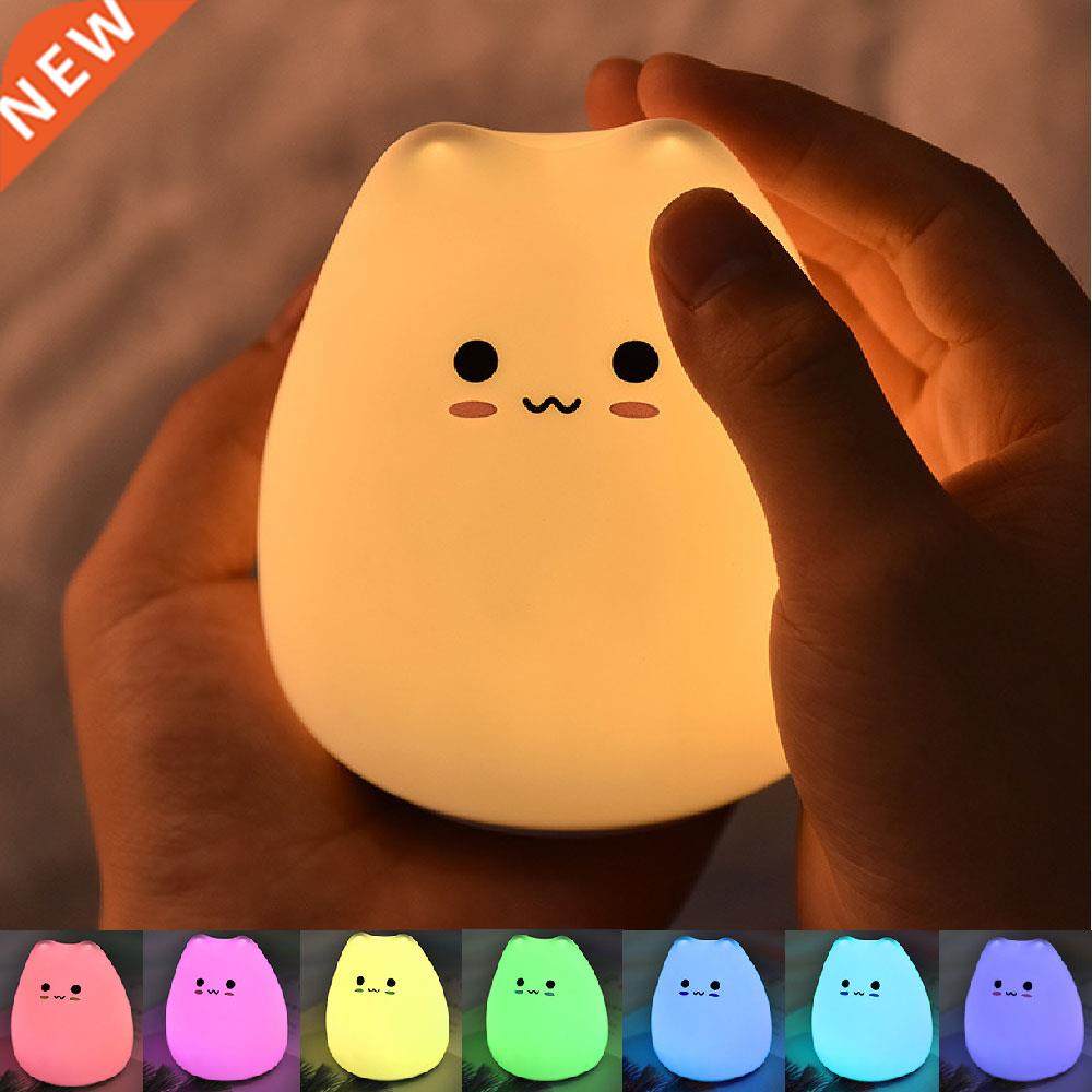 LED Night Lmp Colorful Ct Silicone Touch Sensor light Chil
