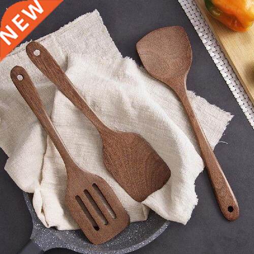 Kitchen lacquered turners wood spatula shovel nonstick