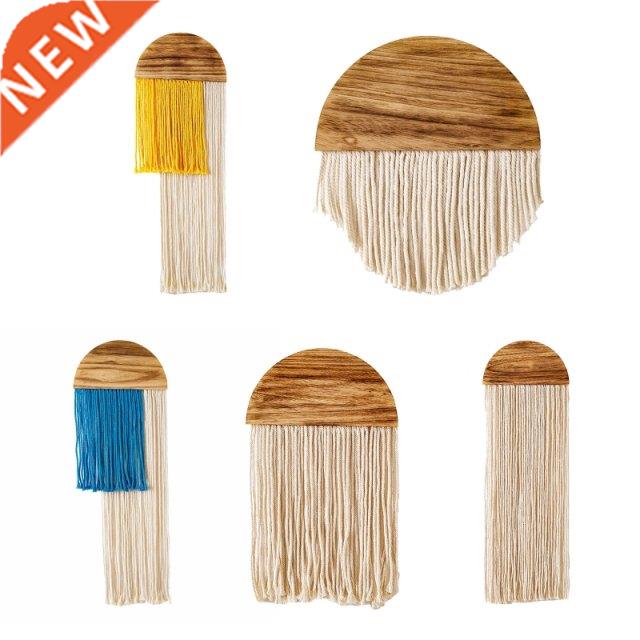 Macrame Wall Hanging Decor Bohemian Semicircle Wooden Board