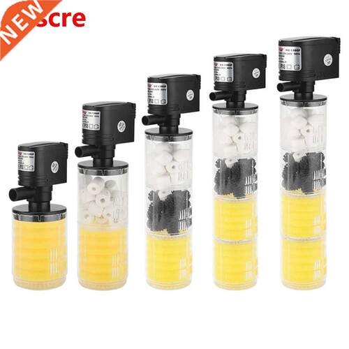 3 in 1 Internal Submersible Water Filter Pump Aquarium Fish