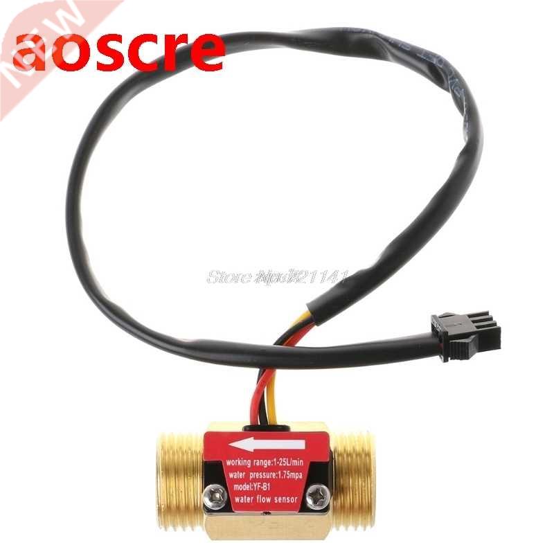 Flow Sensor G1/2'' Water Flow Hall Sensor Switch 1-25L/min F