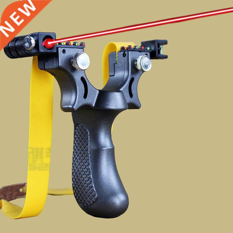 Laser Aiming Slingshot Equipped With Level Instrument For Ou