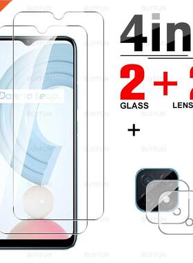 4in1 Screen Protector For Realme C21Y 6.5'' Tempered Protect