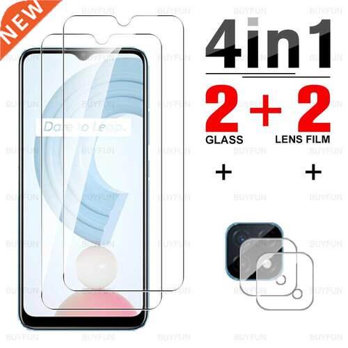 4in1 Screen Protector For Realme C21Y 6.5'' Tempered Protect