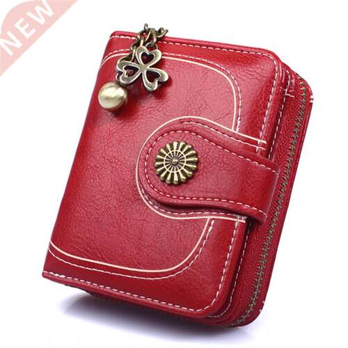 Women's Wallet brand wallet 2022 Waxed Leather Coin wallet w