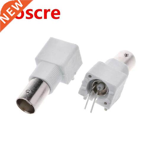 10x PC Board PCB Mount Right Angle BNC Female Jack With Bulk