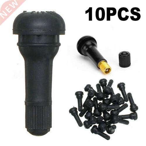 10/20pcs Black TR41 Tubeless Car Wheel Tire Valve Stems Wit