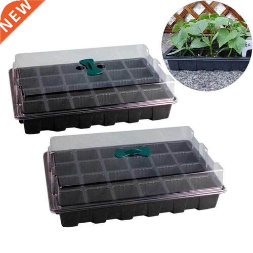 24-Hole Home Garden Balcony Nursery Seedling Tray Plant Grow