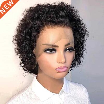 Pixie Cut Wig Short Curly Human Hair Wigs Cheap Human Hair W