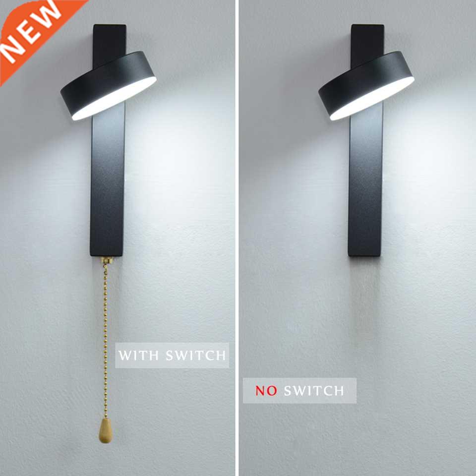 LED wall lamp with switch 7W 9W bedroom living room Nordic m