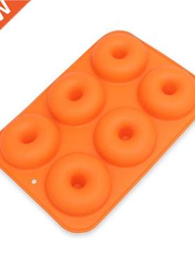 6-Cavity Silicone Donut Baking Pan Non-Stick Mold Dishwasher
