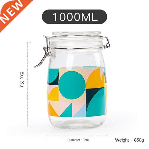 Lead-Free Glass Sealed Can Food Grade Transparent Kitchen