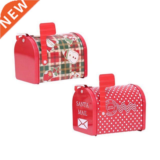 Iron Mailbox Ornament Portable Lovely Xmas Tree Pendant Cand