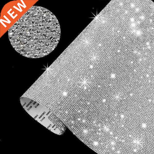 12*20CM Glass Rhinestone Sticker Sheet Trim Crystal