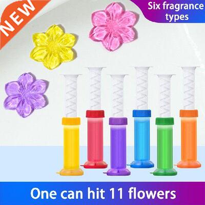 Flower Aromatic Gel Toilet Deodorant Cleaner Remove Odors