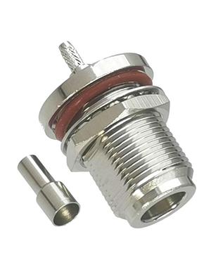 10Pcs Connector N Female Jack Bulkhead Nut Crimp RG316 RG174