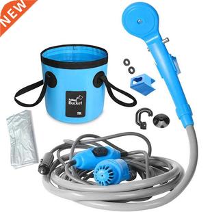 Camping Shower 12V Electric Outdoor Shower Water Bag Kit For