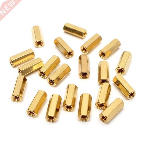 20Pcs/Set BrassM3x12mm M3x12 PCB Boards Hex Screw Net Nut St