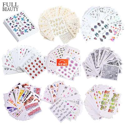 Nail Art Wamark Sticker Set Butfly it Lace Colored Flower
