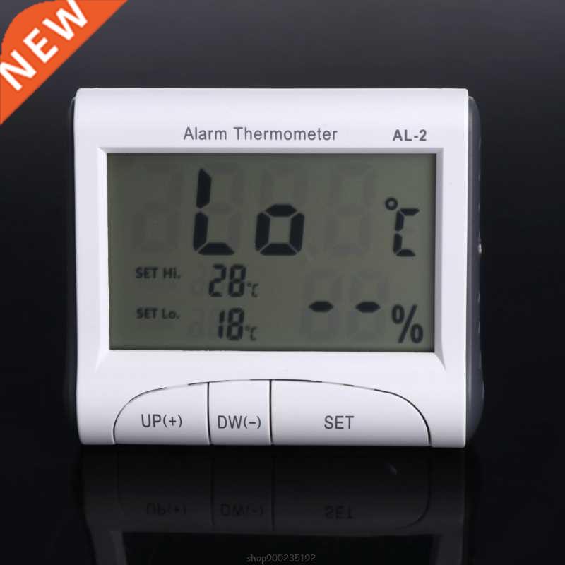 LCD Digital Alarm Thermometer Hygrometer Indoor Outdoor Weat