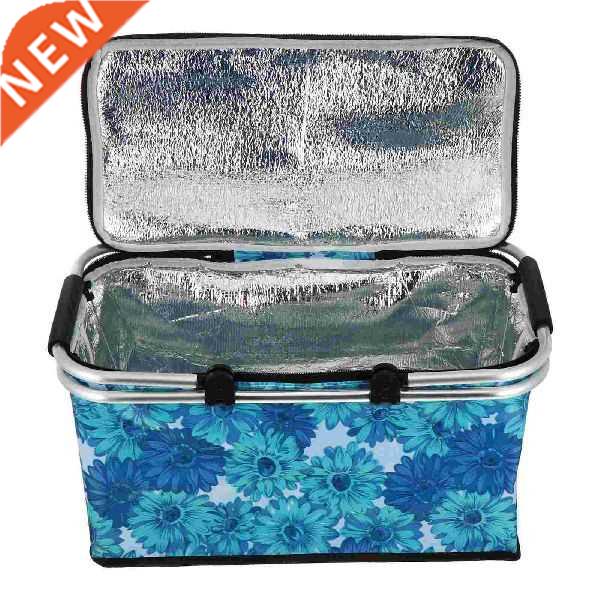 Insulated Picnic Bag Oxford Cloth Foldable Portable Lunch