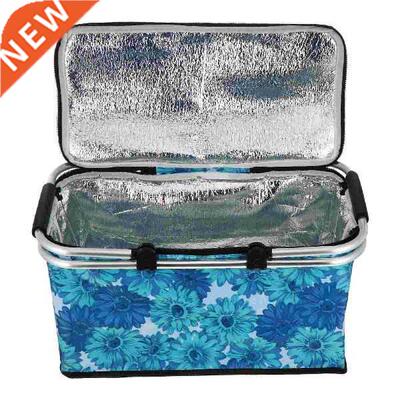 Insulated Picnic Bag Oxford Cloth Foldable Portable Lunch