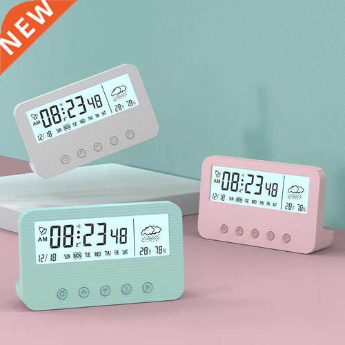 Nordic Style Electronic Timer LED Double Face Desk Watch Squ