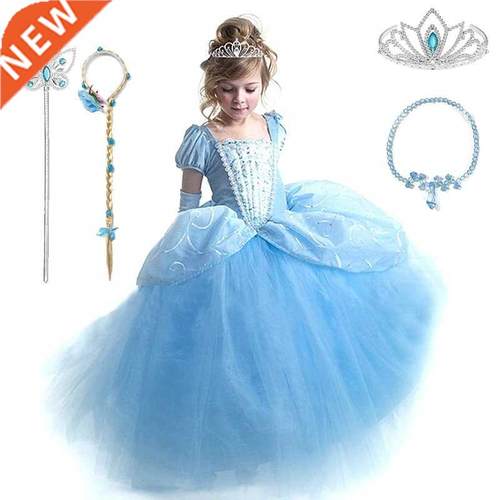 Cinderella Cosplay Costume Kids Clothes For Girls Dress Baby