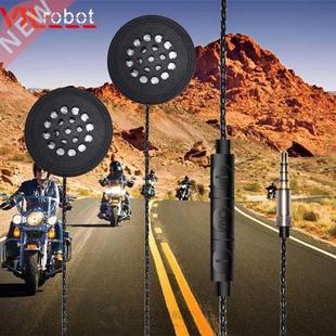 Motorcycle Helmet Headset .5mm Jack Wired Earphones Music H