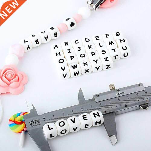 Alphabet Personalized Name DIY Rodent Teething Pendant Baby