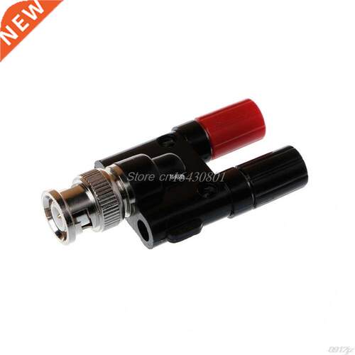 1pc BNC Male to 4MM Twin Dua Binding Posts Banana Plug Jack