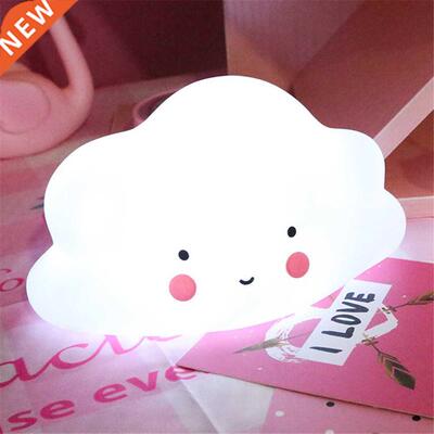 Cloud Shape Kid Night Lamps Anime Decor Button Battery Baby