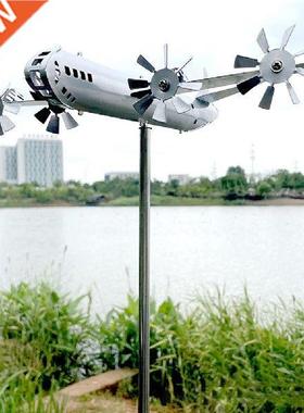 Metal Airplane Model Wind Spinner Home Decor Plane Wind