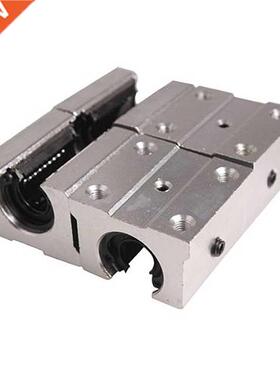4 x SBR12UU 12mm Linear Motion Router Bearing block, silver