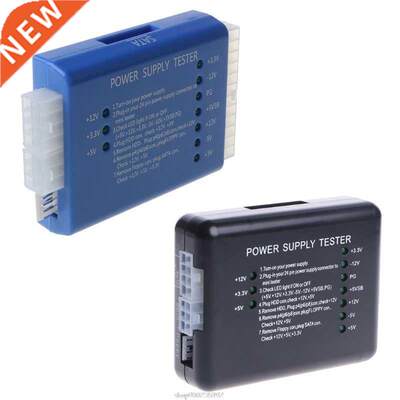 PC 20/24 Pin PSU SATA Power Supply Tester SAUS Blue N11 20 D