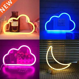 LED Cloud Design Neon Sign Night Light Art Decorative Lights