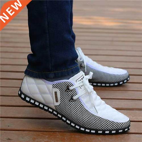 Men Leather Shoes Autumn Men's Casual Shoes Breathable Light